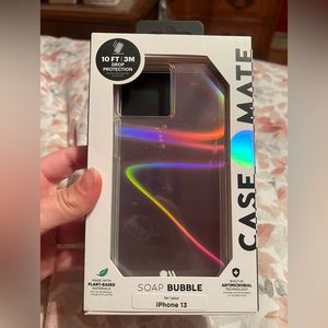 CASE MATE iPhone 13 case Clear iridescent color that shines in light